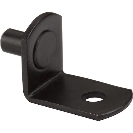 Hardware Resources Black 5 mm Pin Angled Shelf Support with 3/4" Arm and 1/8"Hole 1707BLK